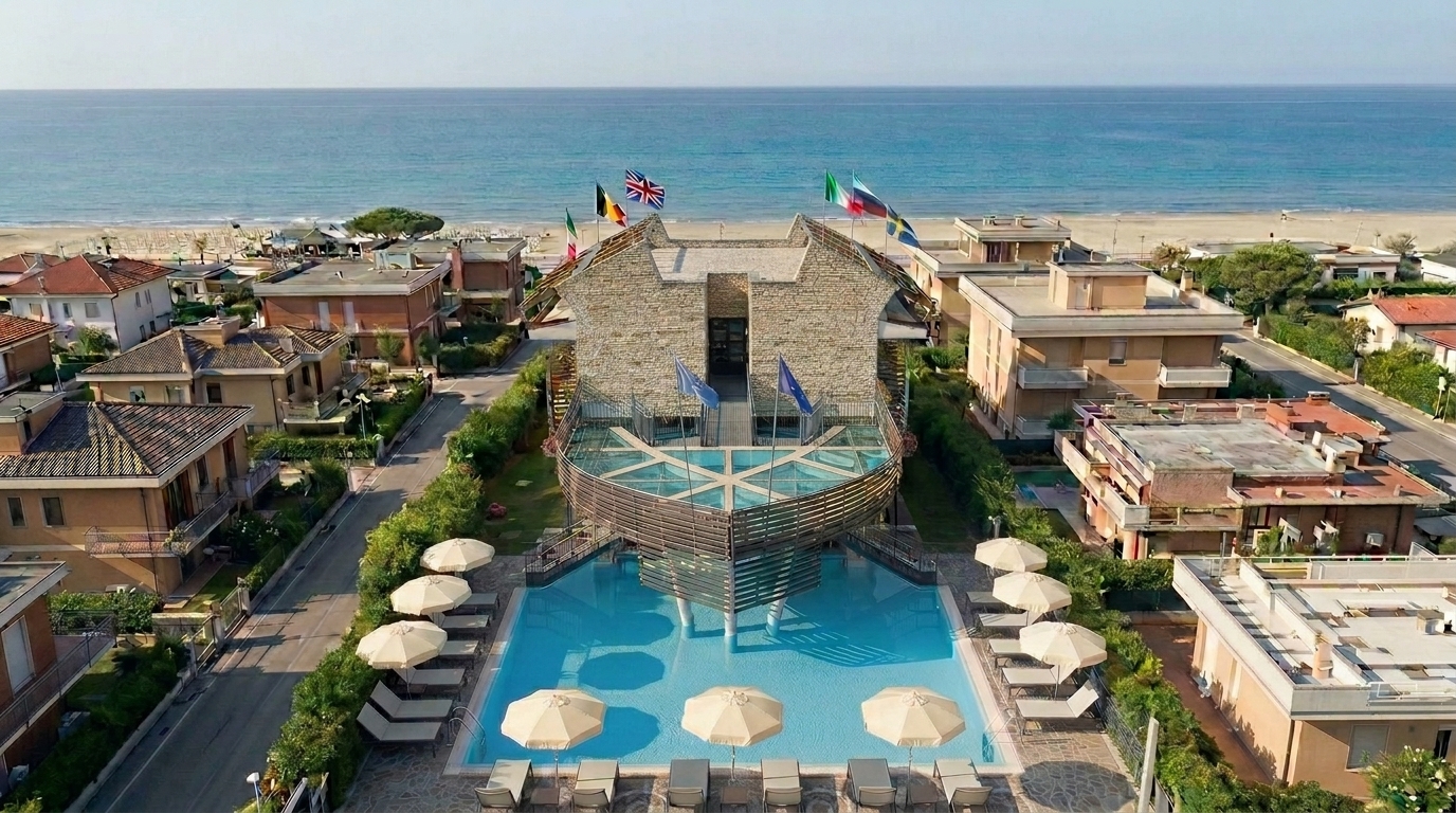 Aerial Pool View